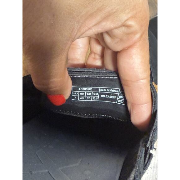 Vionic Women's 7 Black Suede Lotus Rx Recovery Shoes Clogs Mules Orthopedic - Picture 10 of 11